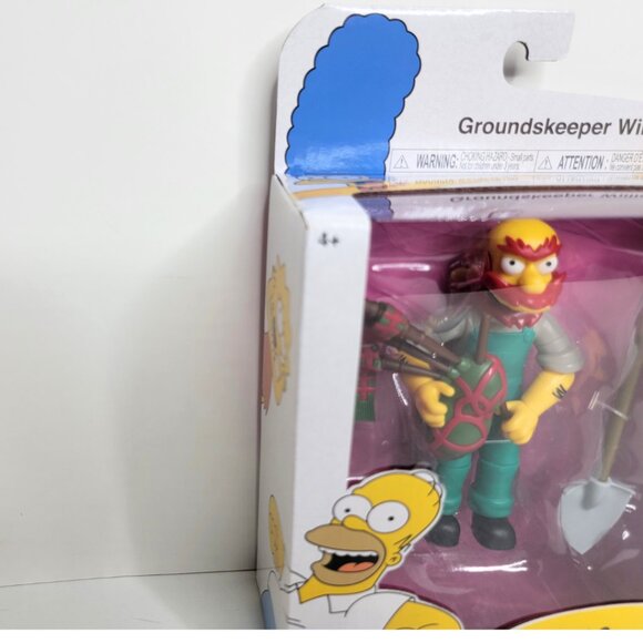 Groundskeeper Willie The Simpsons Jakks 5 in Action Figure - NEW SEALED BOX - Picture 3 of 14